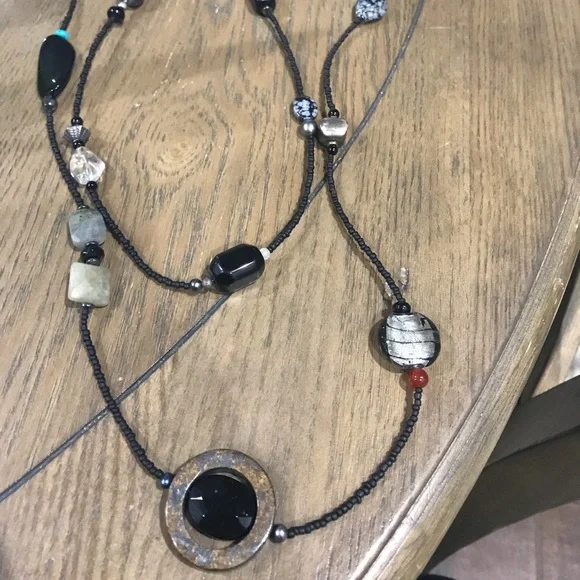 Silpada long necklace with beautiful stones - Picture 3 of 6